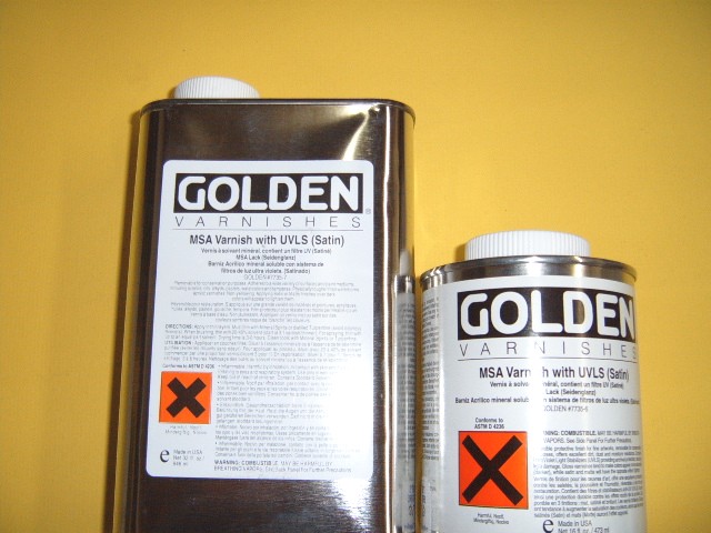 Golden Satin MSA Varnish w/UVLS 4 oz can - The Art Store/Commercial Art  Supply